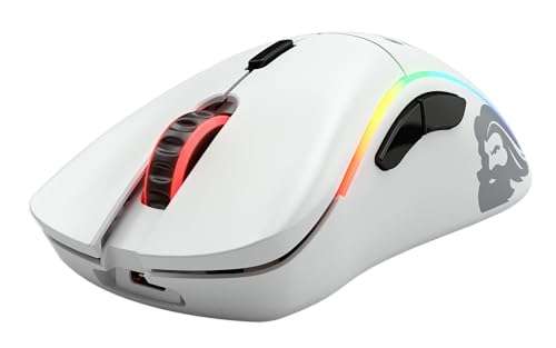 Glorious PC Gaming Race Model USB D Wireless Gaming Mouse - RGB 69g Lightweight Ergonomic Wireless Gaming Mouse (Matte White) 3