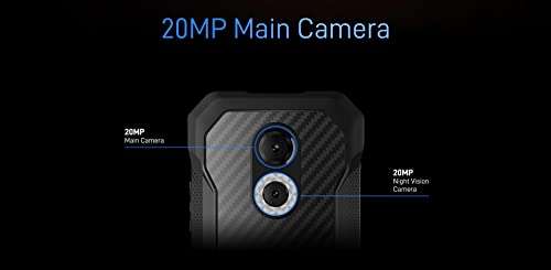 DOOGEE S61 Rugged Smartphone - 2022 Android 12 Rugged Phone - 20MP Night Vision Camera - 6GB+64GB - IP68 Waterproof Unlocked Cell Phone Outdoor- 5180mAh Battery - 6.0" IPS HD- Dual SIM 4G (Kevlar) 3