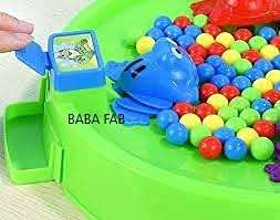BABA FAB Hungry Frog Game Little Frog Eat Beans PK Desktop Games Small Toys Parent-Child Interaction Toys for 4 Players Random Color Strategy & War Games Board Game 4