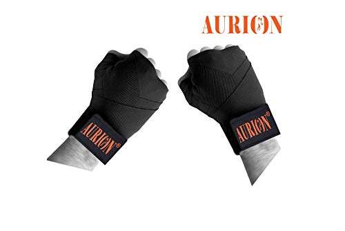 Aurion Unfilled Synthetic Leather Boxing Punching Bag (Black, 48 Inches) | Bag with Stainless Steel Hanging Chain | Hand Protective Surface | MMA | Kickboxing | Muay Thai | Taekwondo | Heavy Bag 4
