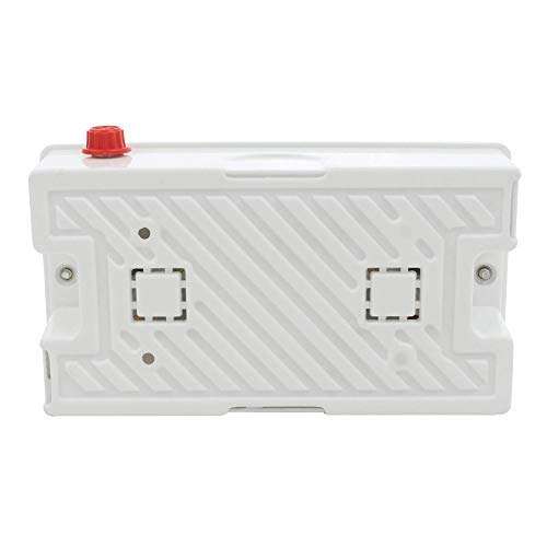 KUNAL Extension Board with 2 Individual Switch 2 Socket 2 Meter Long Wire Power Extension Cord 6 Amp White Surge Protector, 4