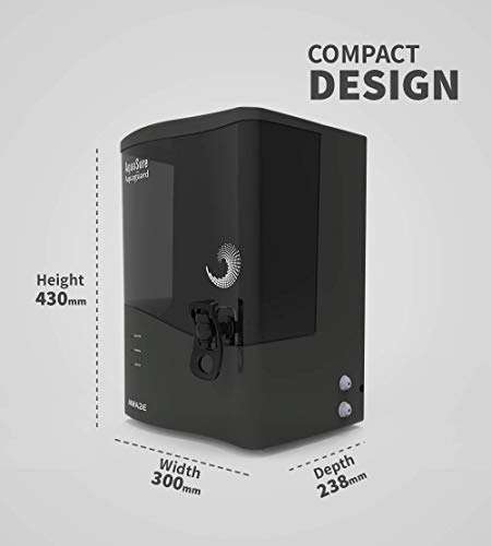 Aquasure From Aquaguard Amaze RO+UV+MTDS,7L storage water purifier,suitable for borewell,tanker,municipal water (Grey) from Eureka Forbes 5