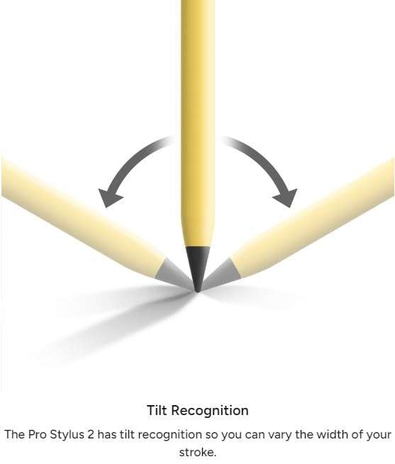 ZAGG Pro Stylus 2 with Active & Capacitive Tips, Palm Rejection, Tilt Recognition, Bluetooth Pairing, Compatible w/iPad Pro 11/12.9 (3,4, & 5 Gen)/Air 10.9/iPad 10.2/9.7/Mini 5/ iPad Air (M2) - Gray 6