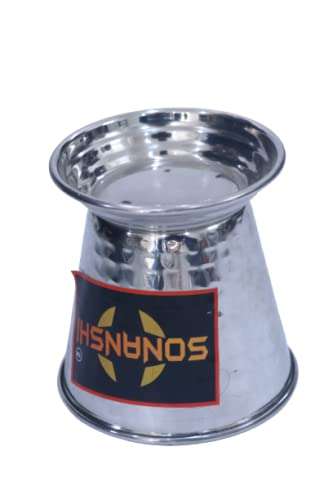 Sonanshi Stainless Steel Bucket/Balti for Serving Dishes Without Handle 3