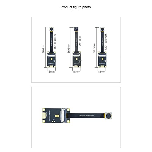 Viupolsor Notebook All-in-One Camera 120-Degree Distortion-Free/Autofocus 5MP Pixel Ov5640 Module USB Notebook Camera Module 4