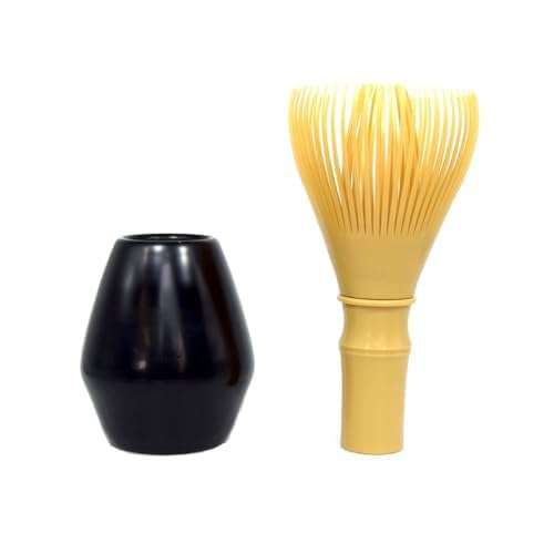 Japanese Tea Whisk Made of Resin, Non-breakable Dishwasher Compatible, Made in Japan, White Bamboo Color 4