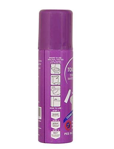 ToilSafe Toilet Seat Sanitizer Spray (50 ml) (Pack of 2) 3