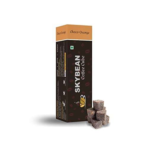 SKYBEAN Combo Pack Choco-Orange (Pack of 02) + Mocha (Pack of 1) Coffee Cube - 100g each Pack 100% Pure Coffee, Suitable for Hot & Cold Coffee Drink 2