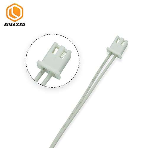 SIMAX3D 5pcs NTC Thermistor 100K 1Meter 3D Printer Accessories for CR-10S Pro, CR-X, Ender 3/3X/3 Pro/3 V2, Prusa Mendel, Anet E10 4