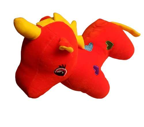 Unicorn Toy Soft Plush Beautiful Loving Hugable Cute Fairy Stuffed Animal for Kids/Boys/Girls/Best Birthday/Valentines Gift 24 cm (Orange) 1
