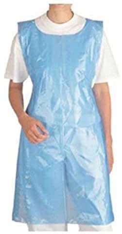 Jonatters JR Disposable Plastic Aprons, Blue - (Pack of 50) 4