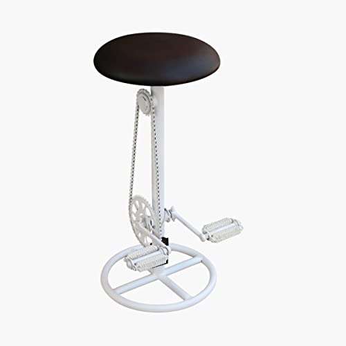 Home Centre Black and White Vintage Bar Stool, Standard 4