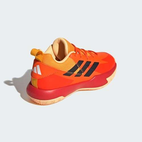 adidas Boy's Cross Em Up Select (Little Kid/Big Kid) Team Orange/Carbon/Team Collegiate Gold 2 5 Big Kid M 6