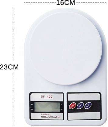 Firevally Weighing Scale Multipurpose Portable Electronic Digital Kitchen Weight Machine with Backlight Display (10 Kg Capacity) 3