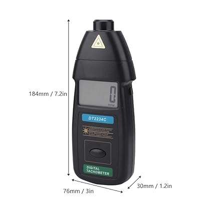 Generic SE188 Digital Laser RPM Tachometer 3