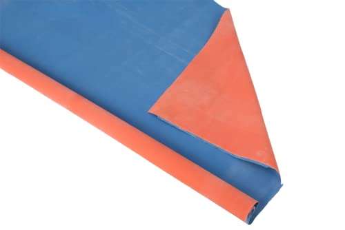 Humsafar Rubber Sheet/Makintosh Sheet/Mattress Protector for Hospital Bed or Baby Bed Colour: Red and Blue (3Feet X 15 Feet) 6