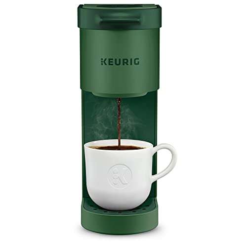 Keurig K-Mini Single Serve K-Cup Pod Coffee Maker, 6 to 12oz Brew size, with Cord Storage, Perfect for Small Spaces, Evergreen 1