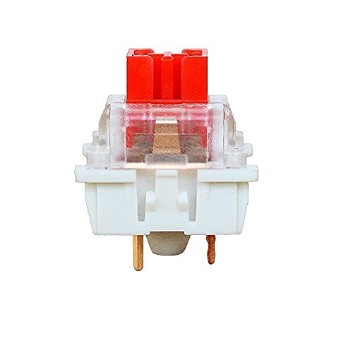 outemu Red Switches 20 Pack, 3 Pin 45gf Linear/RGB/Dustproof/RGB Key Switch - Cherry MX Equivalent DIY Replaceable Switches for Mechanical Keyboard 6
