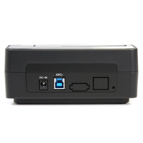 StarTech.com Single Bay USB 3.0 to SATA Hard Drive Docking Station, USB 3.0 (5 Gbps) Hard Drive Dock, External 2.5/3.5" SATA I/II/III HDD/SSD Docking Station, Top-Loading Hard Drive Bay (SATDOCKU3S) 2