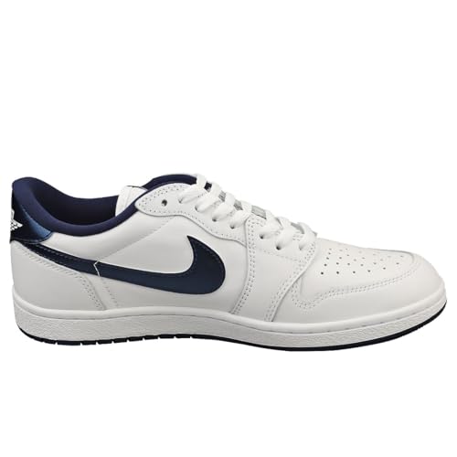 NIKE Jordan Men's 1 Low 85 White/Navy-White (FB9933 141) - 8 6