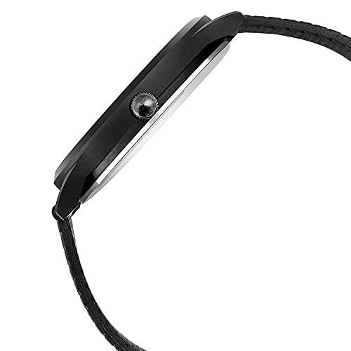 Relish Analogue Watch for Men's & Boys' | Gift for Brother | Black Dial | Black Colored Strap | RE-BB8092 5