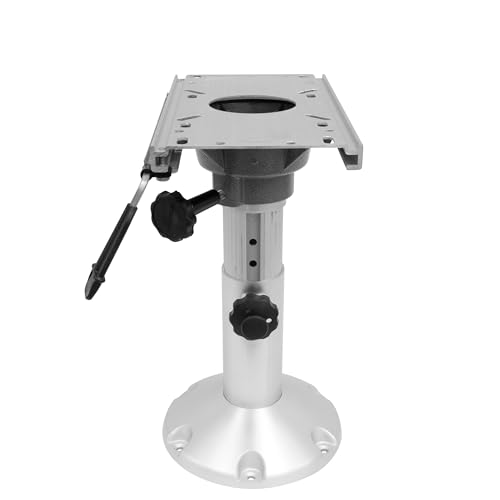 Wise 8WP21-374 Boat Seat Pedestal, Adjustable Height from 12" to 18", with Seat Slide Seat Mount, Adjustable Travel 5" - Fore & AFT 3