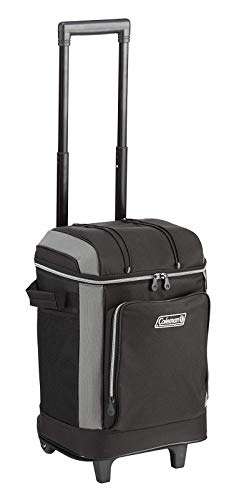 Coleman Chiller Series Insulated Portable Wheeled Soft Cooler, Leak-Proof 42 Can Capacity Cooler with Heavy Duty Wheels and Handle and Ice Retention 2