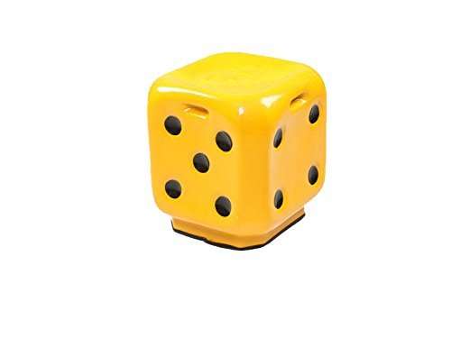 STAR NEW® Dice Stool Fiber Material for Living Room Dice Sitting Stool with Anti Skid Rubber for/Home/Outdoor- (Yellow) 1