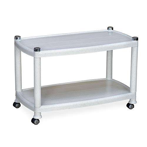 Nilkamal CENTBL5 Contemporary Center Trolley Coffee Table/Tea Table/Teapoy for Home/Living Room/Office & Outdoor. (Plastic) 3