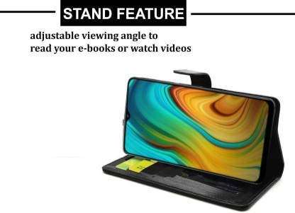 Pinaaki Enterprises Redmi Note 8 Flip Case | Premium Leather Finish | with Card Pockets | Wallet Stand |Complete Protection Flip Cover for Redmi Note 8 - Black 4