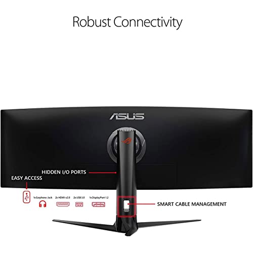 Asus ROG Strix XG49VQ 49” Curved Gaming FreeSync Monitor 144Hz Dual Full HD HDR Eye Care with DP HDMI Black 6