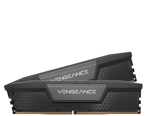 CORSAIR Vengeance DDR5 RAM 16GB (2x8GB) 5200MHz CL40-40-40-77 1.25V Intel XMP Desktop Computer Memory - Black (CMK16GX5M2B5200C40) 1
