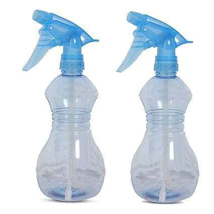 OLIFIN Plastic Spray Bottles 16 oz, Professional Sprayer with Adjustable Nozzle for Cleaning Solutions, Kitchen, Hair, Plants, Leak Proof Fine Mist Bottle Pack of 2 1