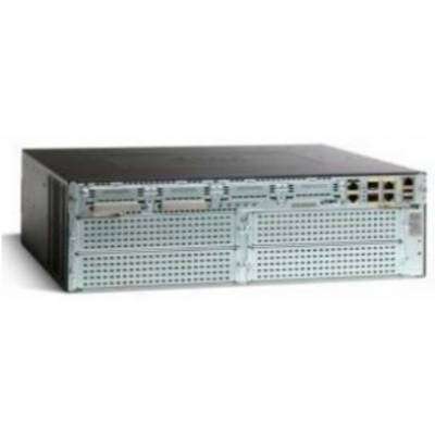 Cisco 3945 Integrated Services Router - 4 x PVDM, 4 x HWIC, 5 x Services Module, 2 x CompactFlash (CF) Card, 2 x SFP (Mini-GBIC) - 3 x 10/100/1000Base-T Network WAN - CISCO3945/K9 5