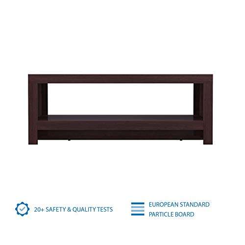 Amazon Brand - Solimo Capella Engineered Wood Espresso Finish Modern Coffee Table (Brown) 5