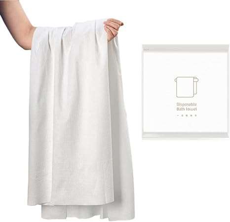 KUDIZE Disposable Non-Woven Water Absorbent, Bath, Face and Body Towel for Travel, Spa, Parlor, Massage, Makeup Removal, Beauty, Hair & Home Care (Size 25 * 50 Inches, Pack of 100) 6
