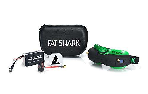 2019 Latest Version! Fat Shark Attitude V5 FSV1049 OLED FPV Goggles Fatshark Headset with DVR and 5.8Ghz Dual Receiver FANCYWING 5