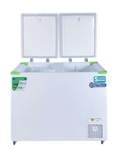 Rockwell 315Ltr, Double Door Eutectic Hard Top Deep Freezer, 18 Hours Temperature Backup, 5yrs Comprehensive warranty on Compressor (GFR350DDET, White) 3