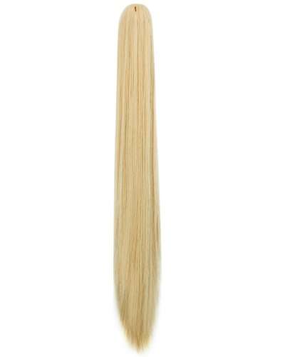 21 -Inch Straight, Bleach Blonde-Straight: Haironline Hair Extensions Ponytail 18"21" One Piece Claw Jaw Pony Tail Clip In Hair Extensions Curly Long Straight Soft Silky Bleach B 2