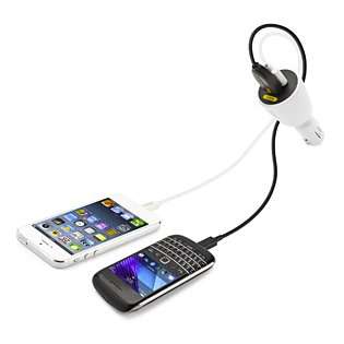 Capdase Revo G2 Dual USB Car Charger for iPod/iPhone/Smartphones (White) 4