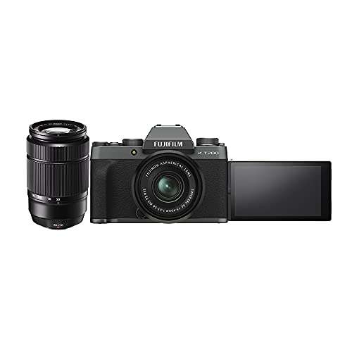 Fujifilm X-T200 Mirrorless Camera Body with 15-45 mm + 50-230 mm Dual Lens Kit - Dark Silver 2