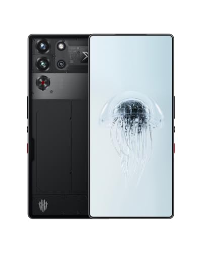 REDMAGIC 7S Pro Smartphone 5G, 120Hz Gaming Phone, 6.8" Full Screen, Under Display Camera, 5000mAh Android Phone, Snapdragon 8+ Gen 1, 18+512GB, 65W Charger US Unlocked Phone Black&Transparent