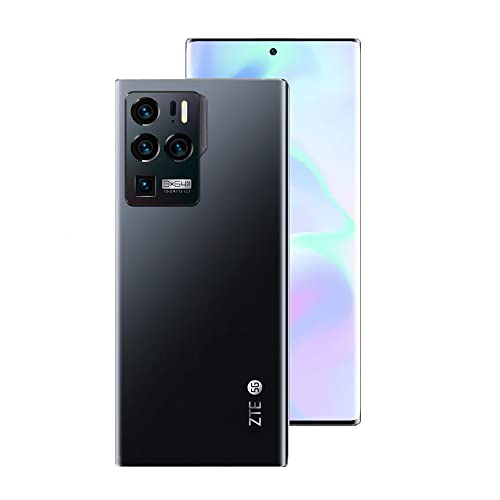 ZTE Axon 30 Ultra Smartphone, 5G Unlocked Android Cell Phone Snapdragon 888 12GB 256GB, 64MP+64MP+64MP+8MP Quad-Camera, 6.67'' 144HZ AMOLED Screen,4600mAH 65W, NFC,Black 1