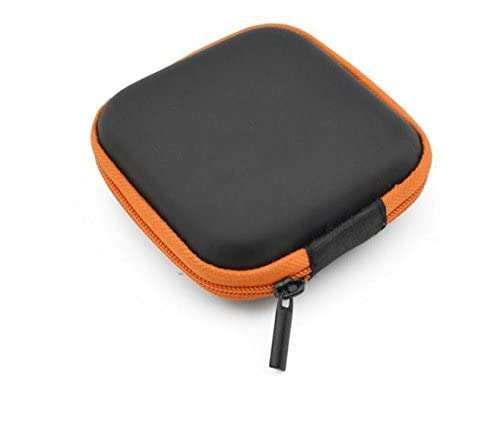 3NH® Earphone Wire Organizer Box(Without Earphone) Data Line Cables Storage Box Case Container Organizer Coin Box 8Cm : Orange 3