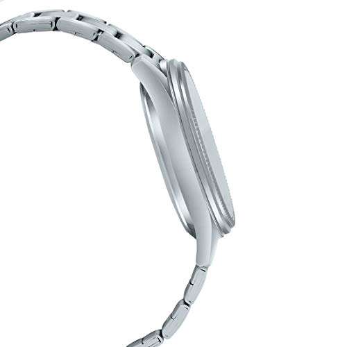 Casio Men Stainless Steel Analog Black Dial Watch-Mtp-E315Hsg-1Avif (A1775), Band Color-Silver 3