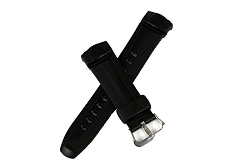 Casio 10144012 Genuine Factory Casio Replacement Black Rubber Watch Band fits G-7300-1V G-7301G-9V 3
