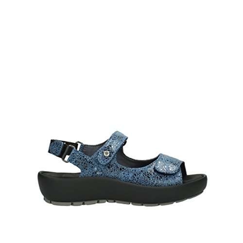 Wolky Women's Flat Sandals, Denim, 7.5-8 1