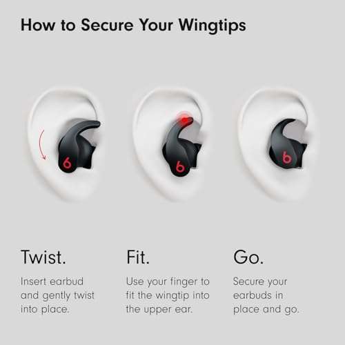 Beats Fit Pro - True Wireless Noise Cancelling Earbuds - Apple H1 Headphone Chip, Compatible with Apple & Android, Class 1 Bluetooth, Built-in Microphone, 6 Hours of Listening Time - Beats Black 3