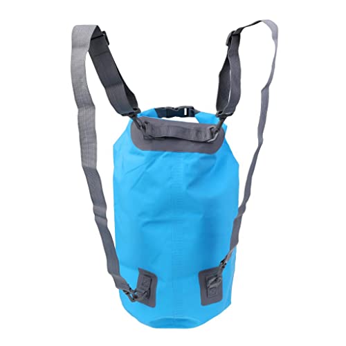 Calandis Waterproof Dry Sack Backpack Bucket Bag Camping Kayaking Travel 15L Sky Blue 2