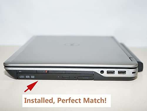 DY-tech 2nd HDD SSD Hard Drive Caddy Frame Tray for Dell Latitude E6440 E6540 with ejector latch and faceplate Bezel 5